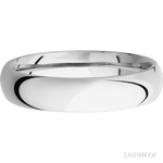 5 mm wide Domed Cobalt Chrome band. - Diamonds By Rothschild