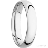 5 mm wide Domed Cobalt Chrome band. - Diamonds By Rothschild