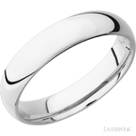 5 mm wide Domed Cobalt Chrome band. - Diamonds By Rothschild