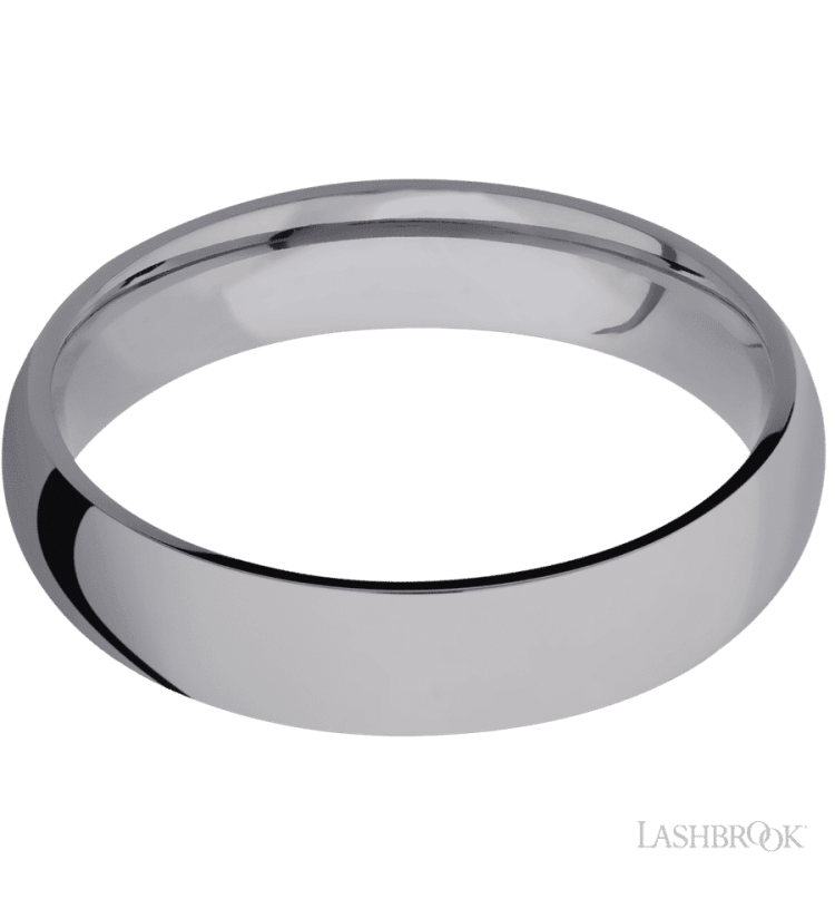 5 mm wide Domed Tantalum band. - Diamonds By Rothschild