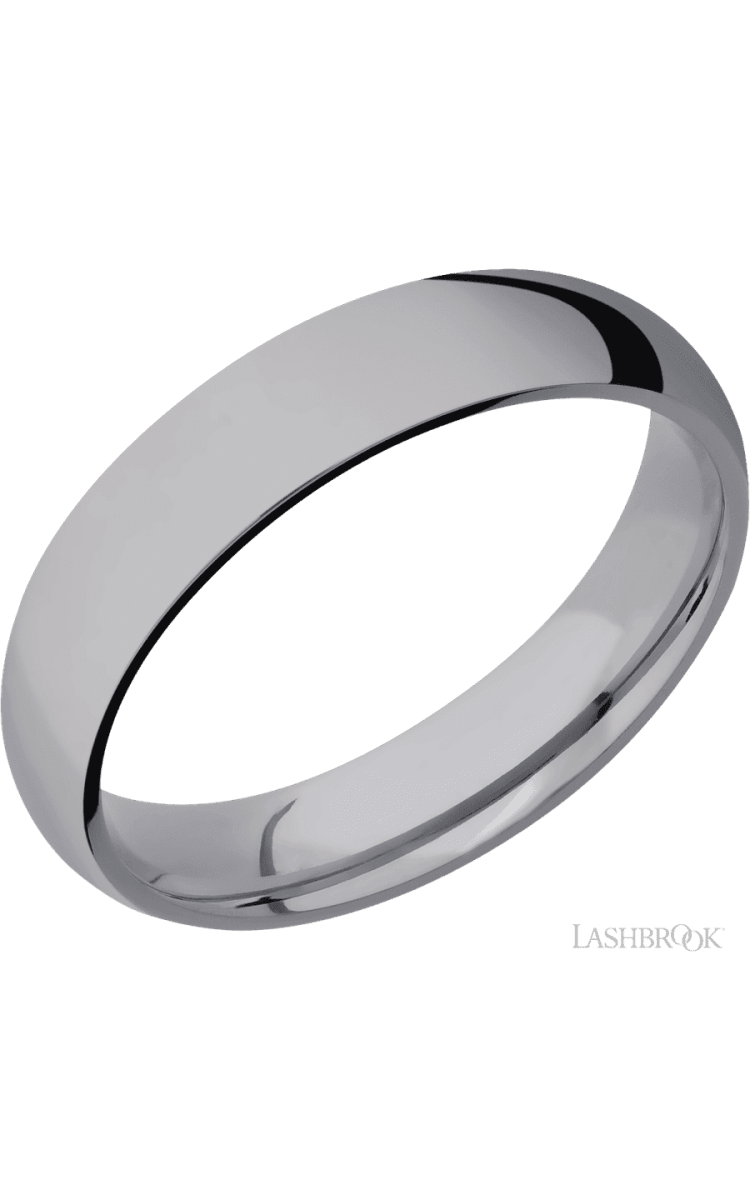 5 mm wide Domed Tantalum band. - Diamonds By Rothschild