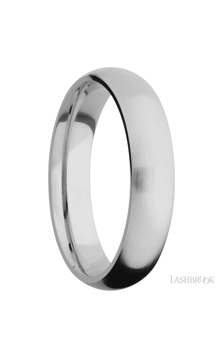 5 mm wide Domed Titanium band. - Diamonds By Rothschild