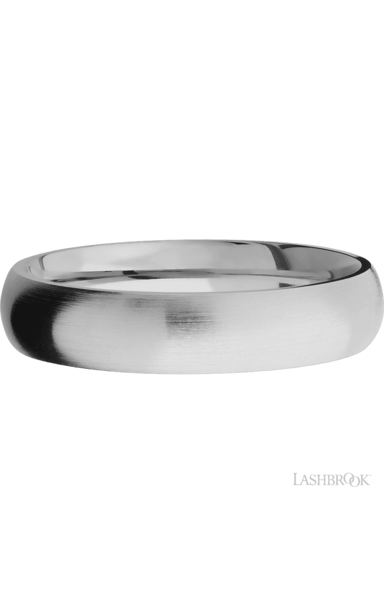 5 mm wide Domed Titanium band. - Diamonds By Rothschild
