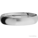 5 mm wide Domed Titanium band. - Diamonds By Rothschild