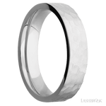 5 mm wide Flat Cobalt Chrome band. - Diamonds By Rothschild