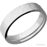 5 mm wide Flat Cobalt Chrome band. - Diamonds By Rothschild