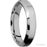 5 mm wide High Bevel Cobalt Chrome band. - Diamonds By Rothschild