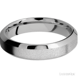 5 mm wide High Bevel Cobalt Chrome band. - Diamonds By Rothschild