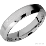 5 mm wide High Bevel Cobalt Chrome band. - Diamonds By Rothschild