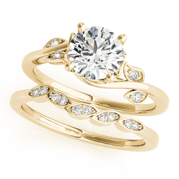 Bridal set in yellow gold
