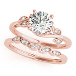 Bridal set in rose gold