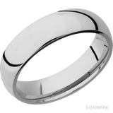 6 mm wide Domed Titanium band.