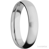 5 mm wide Domed Titanium band.