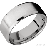 8 mm wide Beveled Cobalt Chrome band.