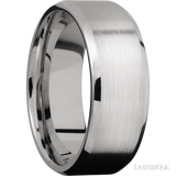 8 mm wide Beveled Cobalt Chrome band.