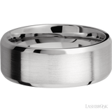 8 mm wide Beveled Cobalt Chrome band.