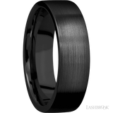 7 mm wide Flat Zirconium band.