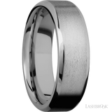 7 mm wide Beveled Titanium band.