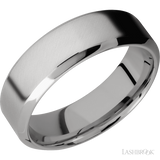 7 mm wide High Bevel Titanium band.