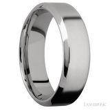 7 mm wide High Bevel Titanium band.