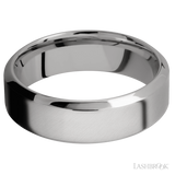 7 mm wide High Bevel Titanium band.
