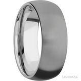 8 mm wide Domed Titanium band.