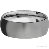 8 mm wide Domed Titanium band.