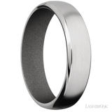 6 mm wide Domed Bevel Cobalt Chrome band featuring a Gun Metal Grey sleeve.