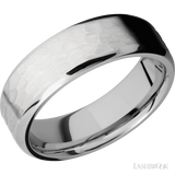 7 mm wide Beveled Cobalt Chrome band.