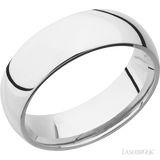 7 mm wide Domed Cobalt Chrome band.