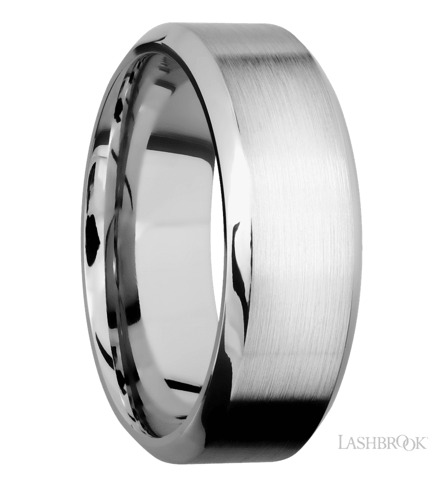 8 mm wide High Bevel Cobalt Chrome band.
