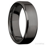 7 mm wide Beveled Tantalum Noir band.