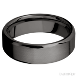 7 mm wide Beveled Tantalum Noir band.