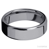 7 mm wide Beveled Tantalum band.