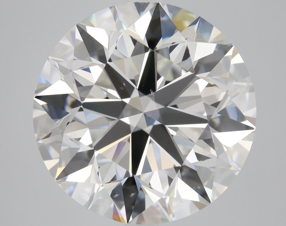 5.5 Carat Round Cut Natural Diamond - F VS2 - 5.5ct - EX Symmetry Grade