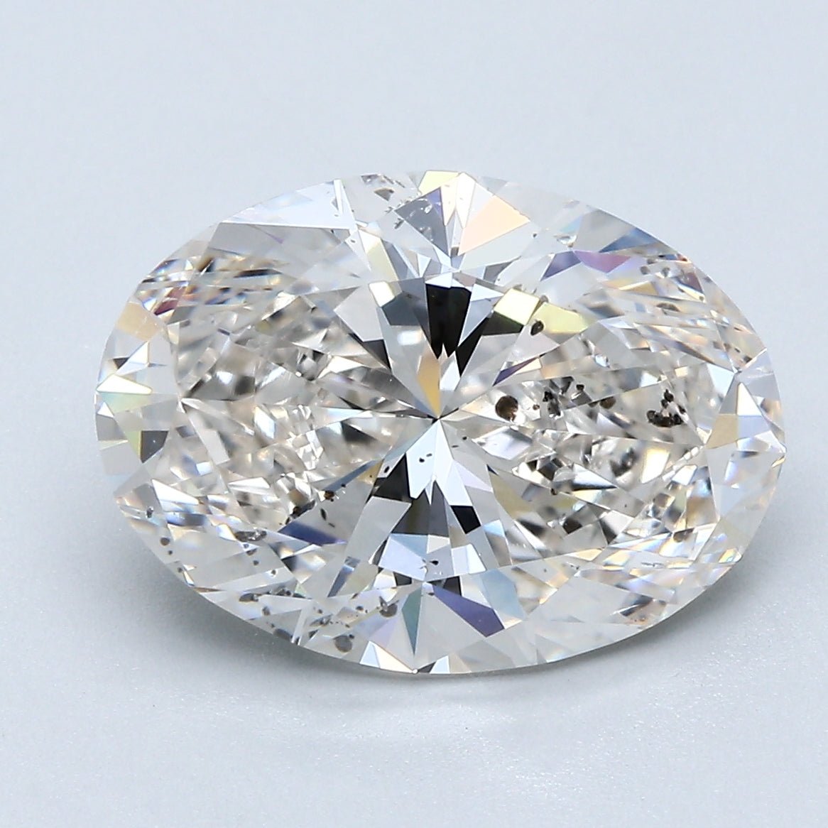 5.5 Carat Oval - Natural Diamond - 5.42 - I - SI2 - VG - EX - VG - Diamonds By Rothschild