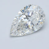 5.5 Carat Pear - Natural Diamond - 5.71 - G - SI1 - VG - EX - VG - Diamonds By Rothschild