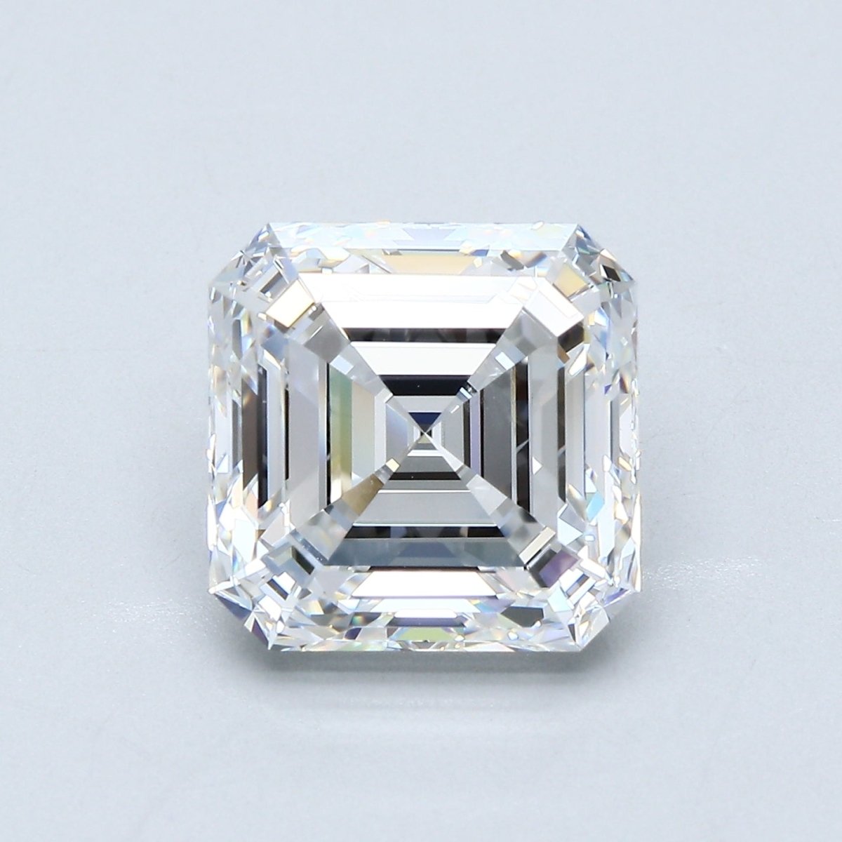6 Carat Asscher - Natural Diamond - 5.86 - E - VVS2 - EX - EX - Diamonds By Rothschild