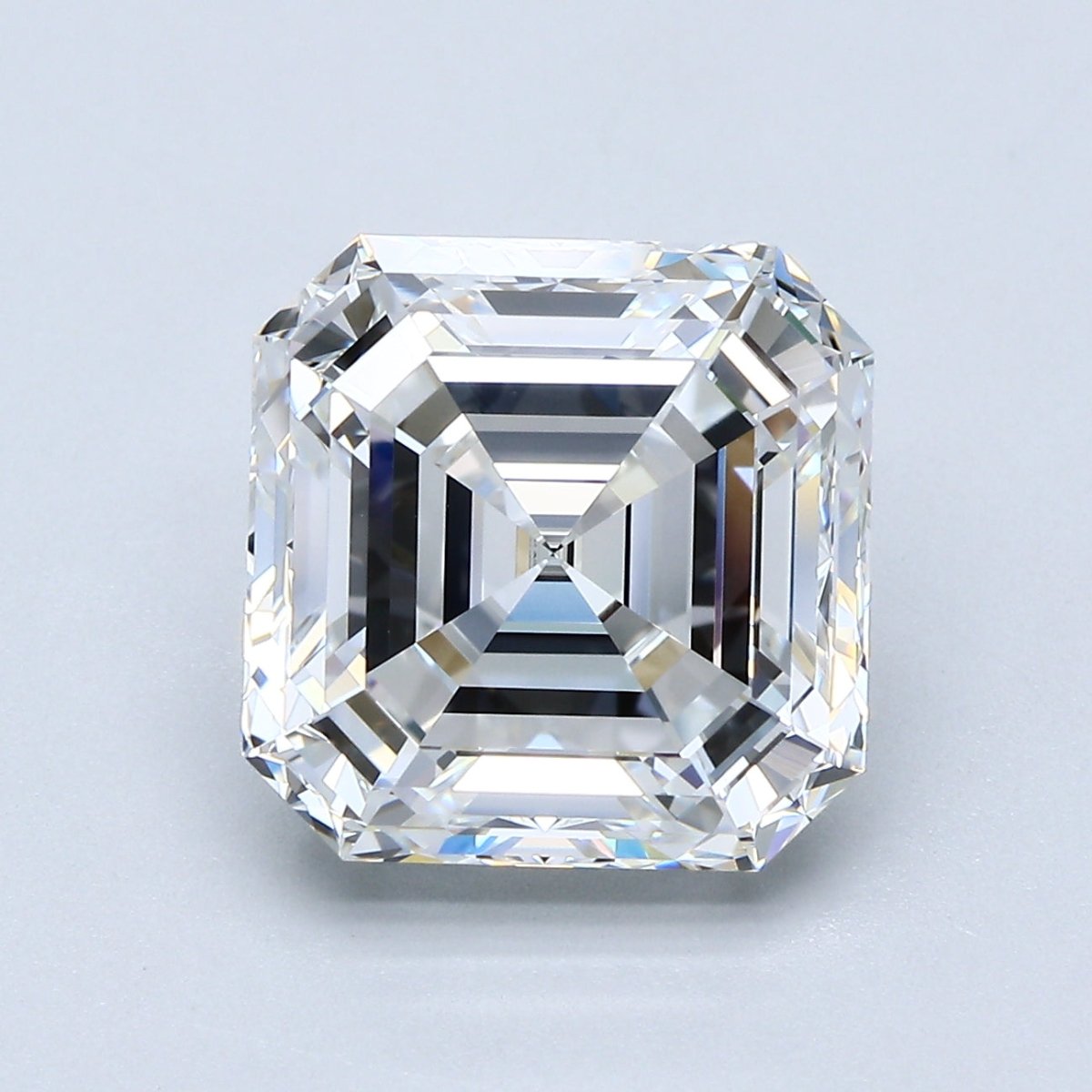 6 Carat Asscher - Natural Diamond - 6.08 - F - FL - EX - EX - EX - Diamonds By Rothschild