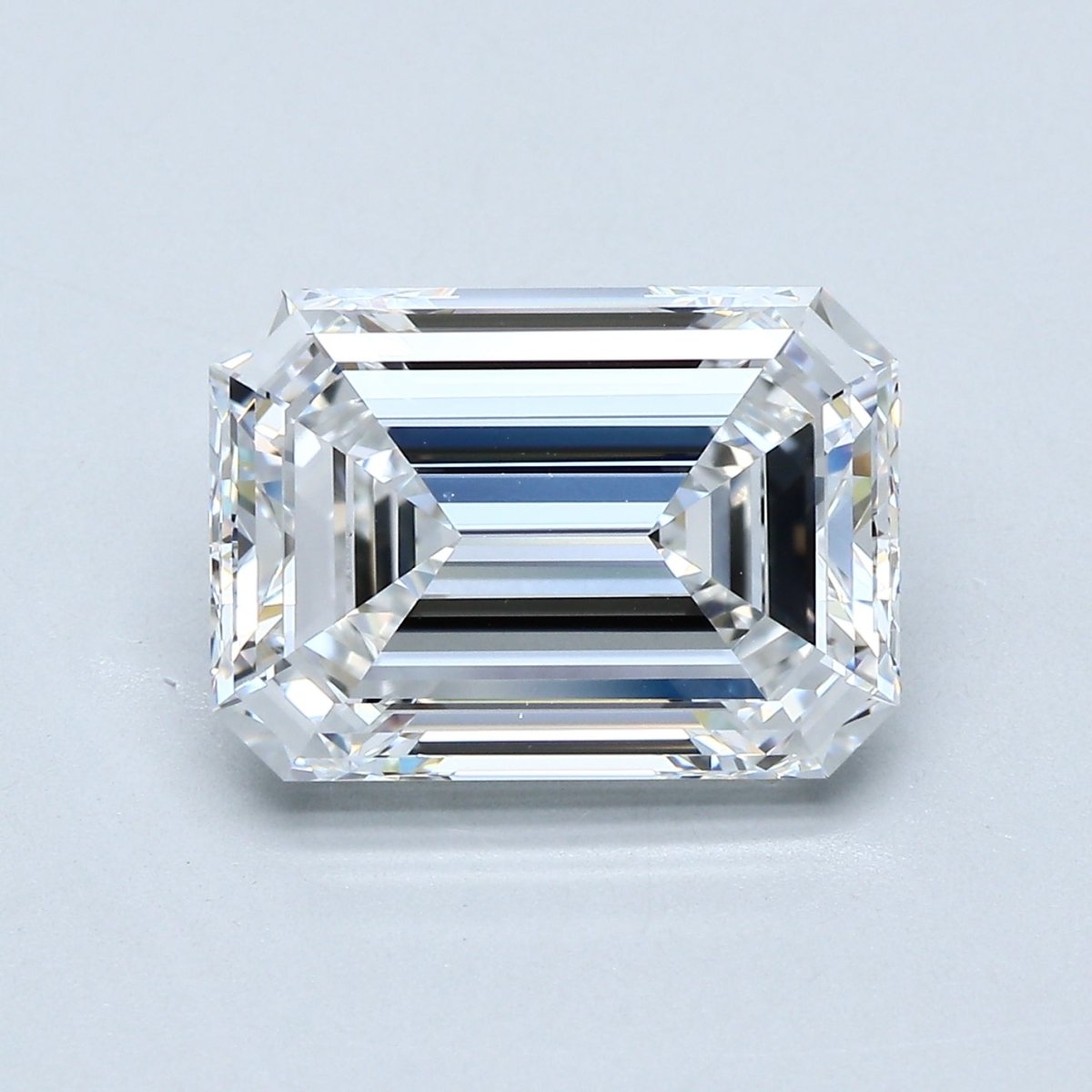 6 Carat Emerald - Natural Diamond - 5.8 - E - VVS2 - VG - EX - EX - Diamonds By Rothschild