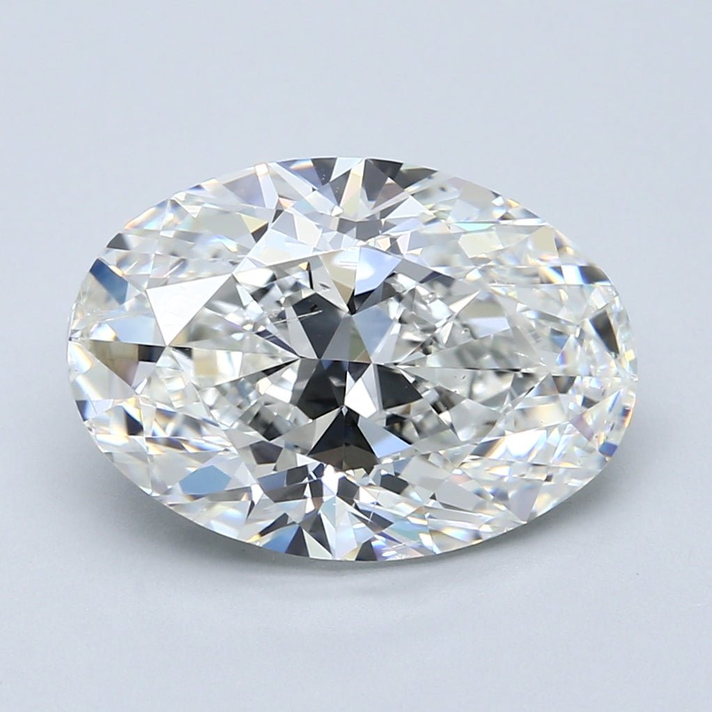 6 Carat Oval - Natural Diamond - 6.01 - G - SI2 - VG - EX - VG - Diamonds By Rothschild