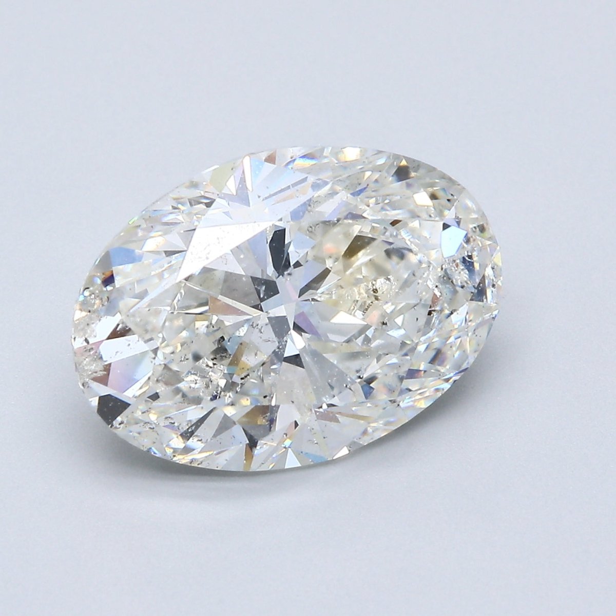 6 Carat Oval - Natural Diamond - 6.05 - H - SI2 - VG - EX - VG - Diamonds By Rothschild