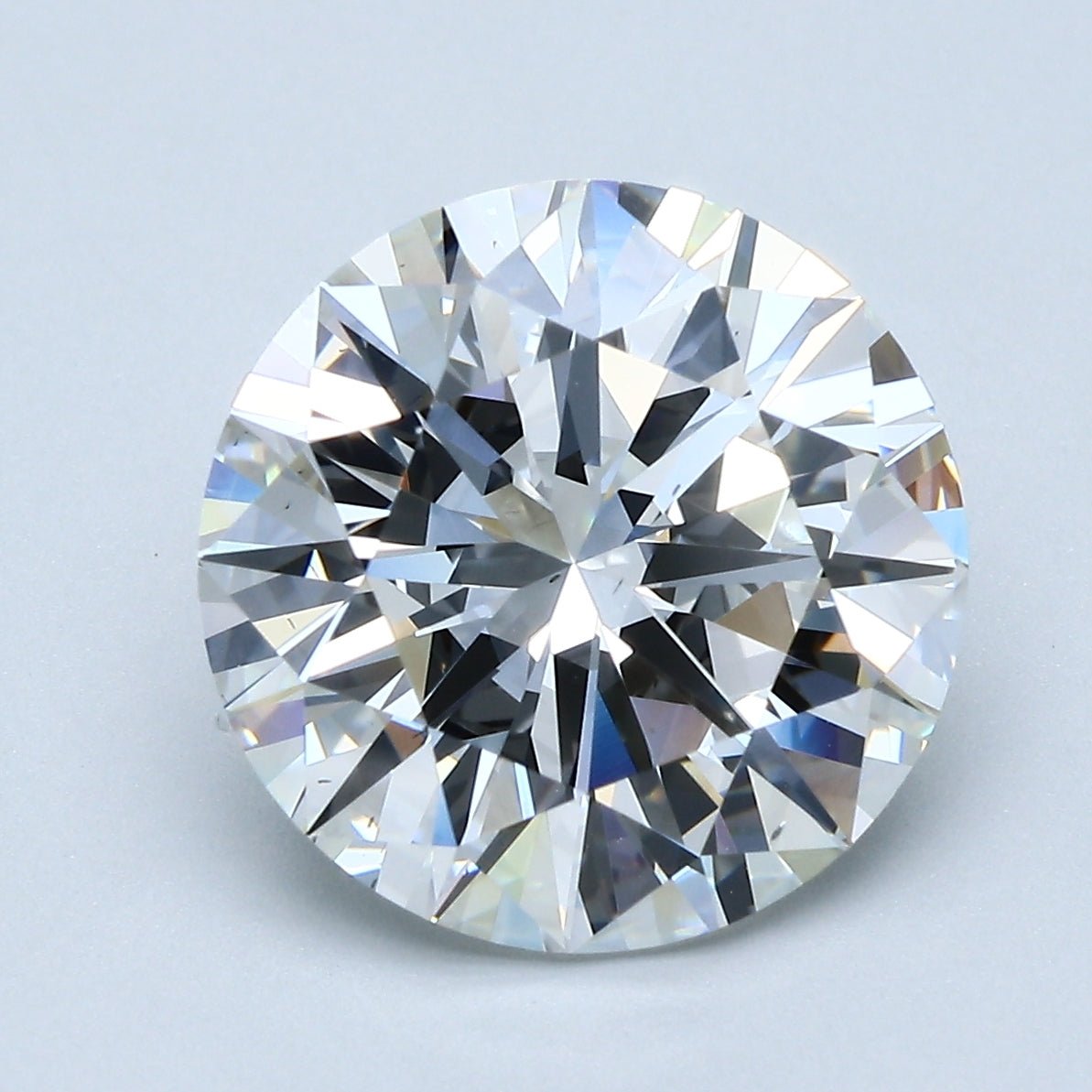 6 Carat Round - Natural Diamond - 5.83 - F - VS2 - EX - EX - EX - Diamonds By Rothschild