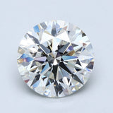 6 Carat Round - Natural Diamond - 6.01 - H - VS1 - EX - VG - EX - Diamonds By Rothschild