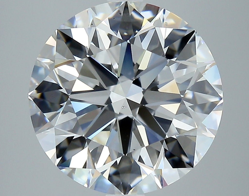 6 Carat Round - Natural Diamond - 6.05 - F - SI1 - EX - EX - EX - Diamonds By Rothschild