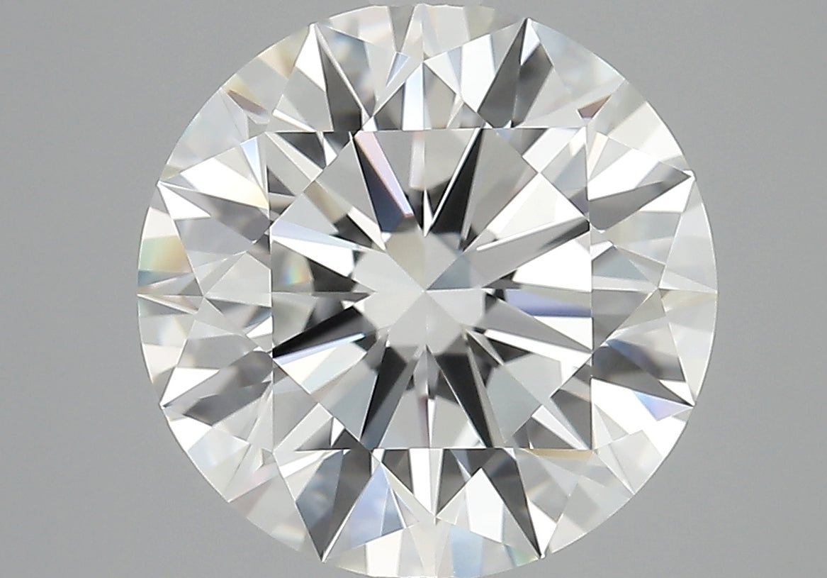 6 Carat Round - Natural Diamond - 6.08 - H - VVS2 - EX - EX - EX - Diamonds By Rothschild