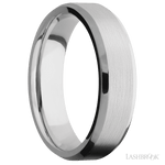 6 mm wide Beveled Cobalt Chrome band. - Diamonds By Rothschild