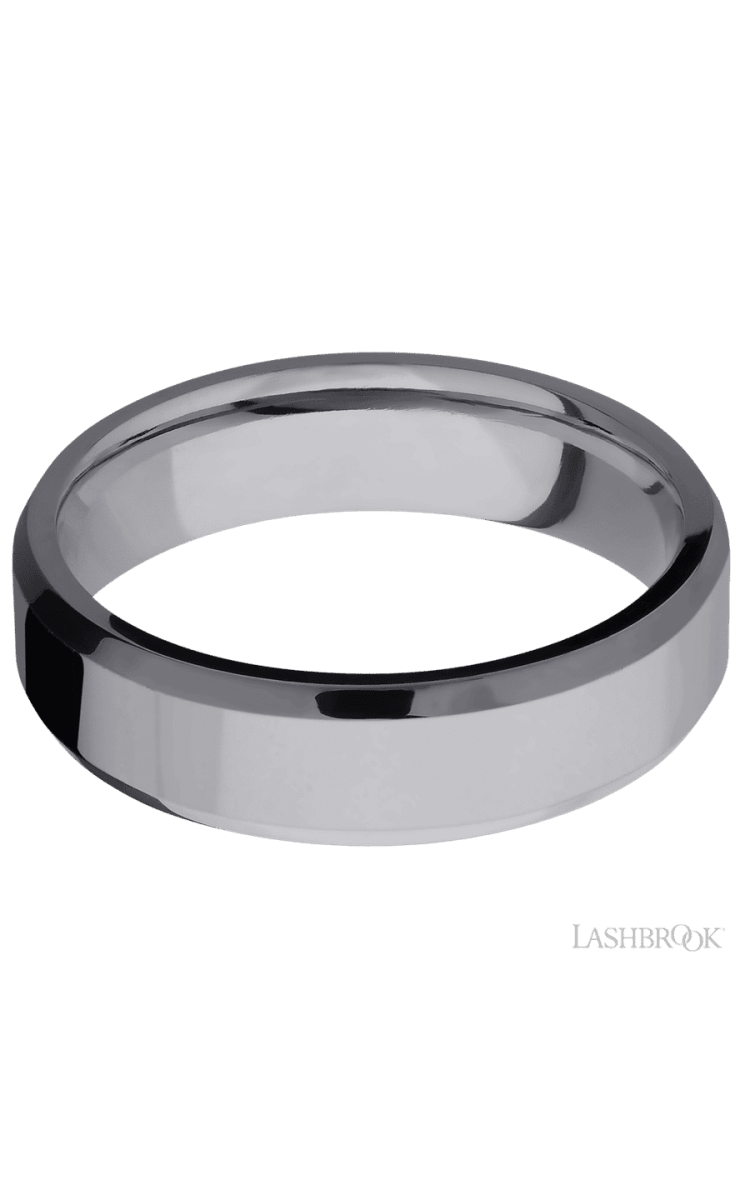 6 mm wide Beveled Tantalum band. - Diamonds By Rothschild