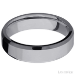 6 mm wide Beveled Tantalum band. - Diamonds By Rothschild
