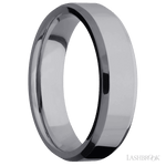6 mm wide Beveled Tantalum band. - Diamonds By Rothschild